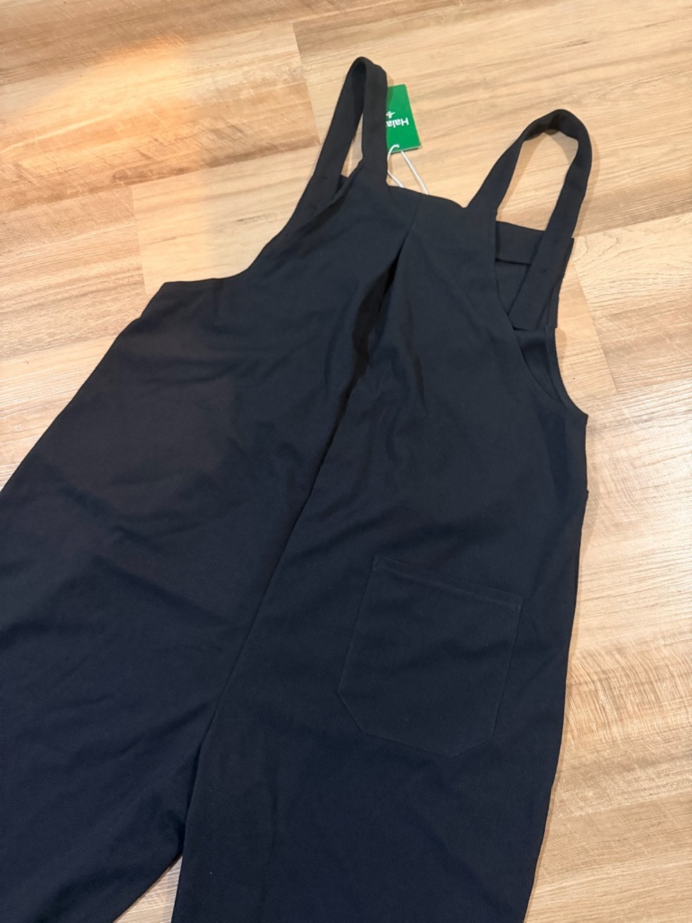 Halara Pockets Waffle Casual Jogger Overalls black size Large NWT - Picture 12 of 12